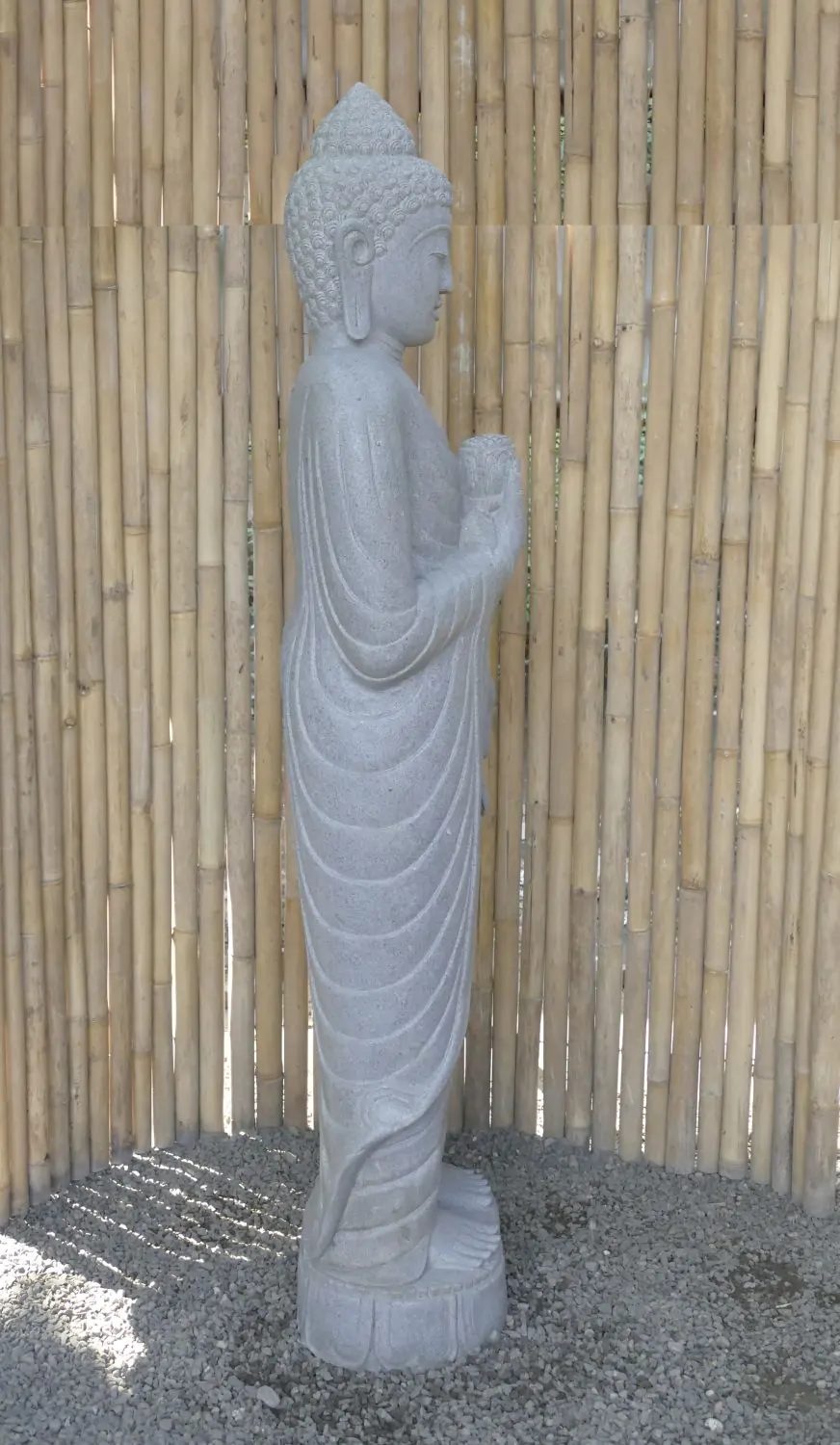  Product image 6 of the product “Standing Buddha with Lotus Flower, ca. 182cm H ”